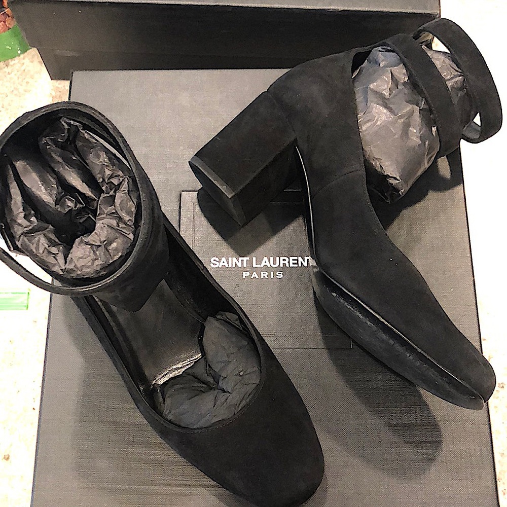 Saint Laurent - Mid Scamosciato - Mid Heel Leather